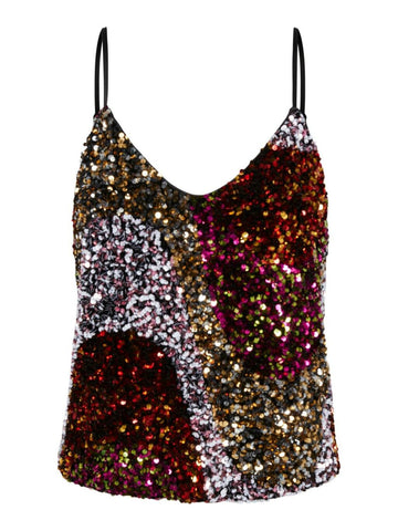 Yascifira singlet - black glitter