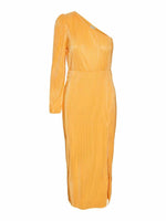 Yasoda os ls long dress - Blazing orange