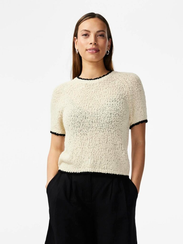 Yaschaneo SS knit top - Birch