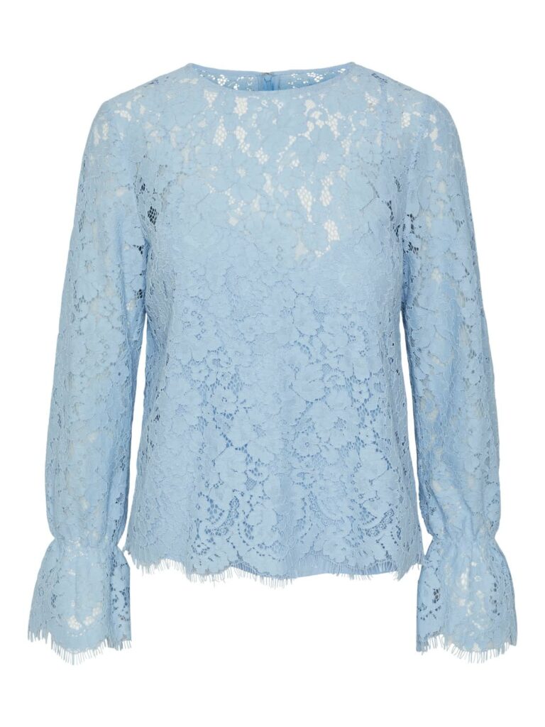 Yasperla ls lace top s. noos - clear sky