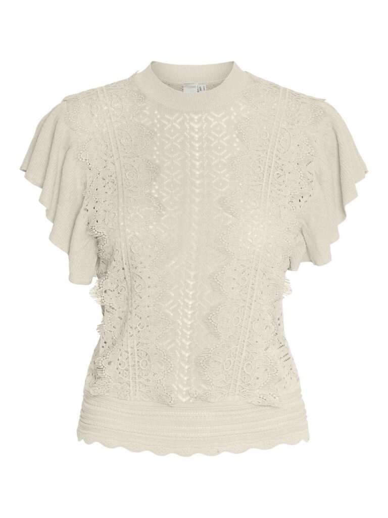 YASKILA SS KNIT PULLOVER - birch