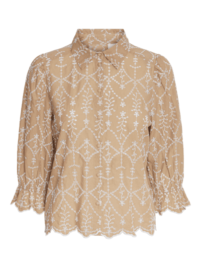 Yasmalura 3/4 shirt - tannin