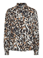 Yasalira ls shirt - Black Leo print