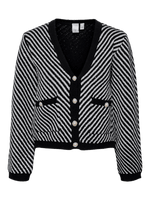 Yascharla ls sequin knit cardigan - black