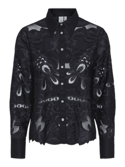 Yaspi ls shirt - black