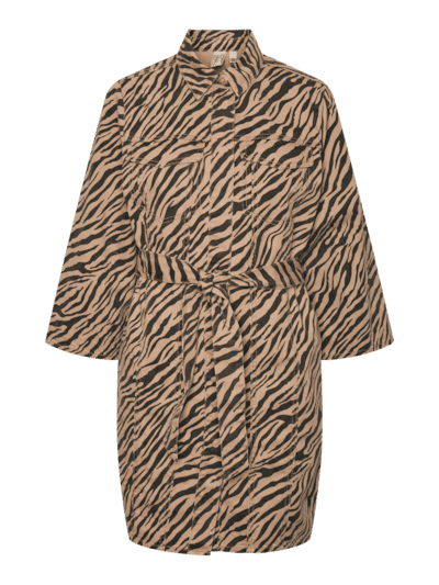 Yaszira 7/8 denim shirt dress - chanterelle