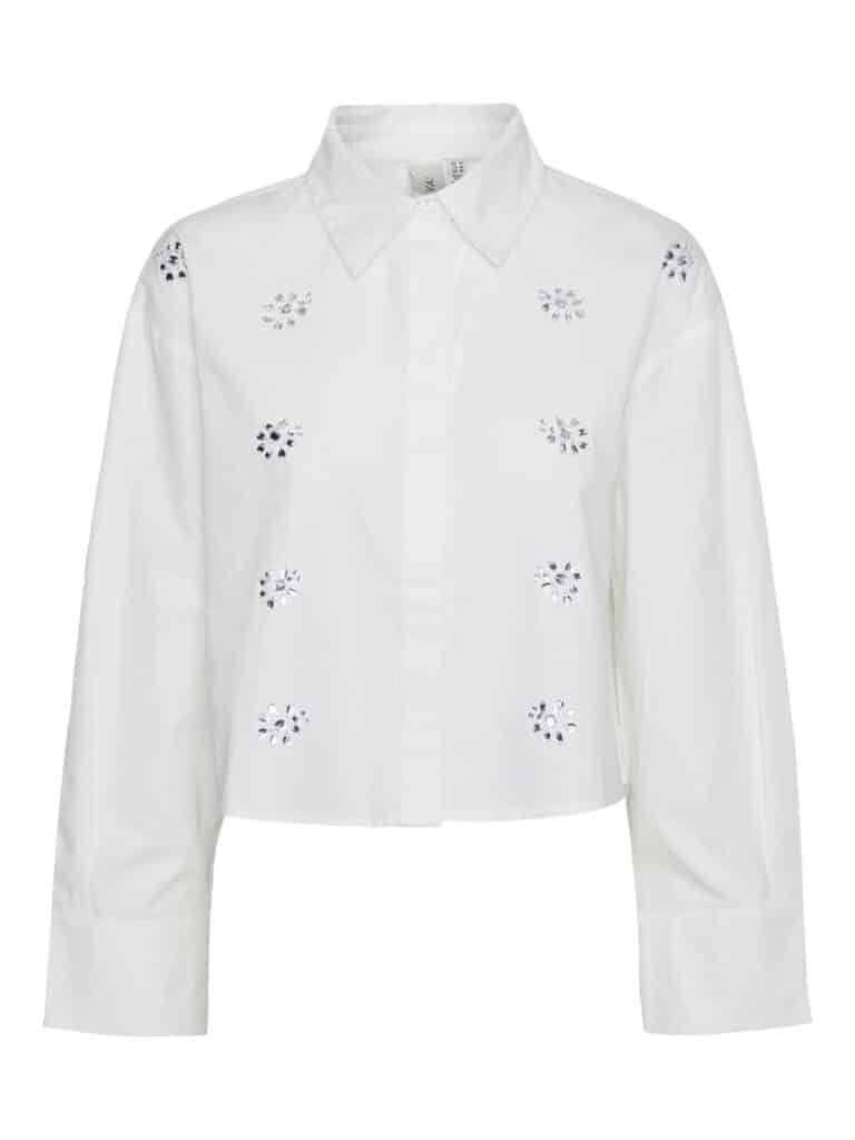 Yascrystal ls short shirt s - Star white