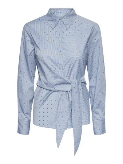 Yasestima ls tie shirt - star white/navy