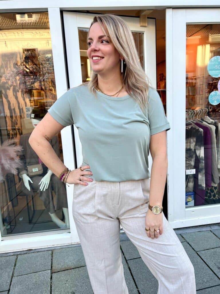 MSCHFenya Modal Tee - Green milieu