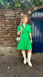 Yasgenea 2/4 shirt dress s. - Green Bee