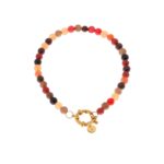 Sunset beads bracelet gold