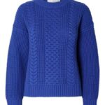 slfbrianne ls knit o-neck - surf the web