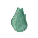 Monsieur Carafon Fish, deco plate S - mint cream