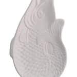 Monsieur Carafon Fish deco plate M - white